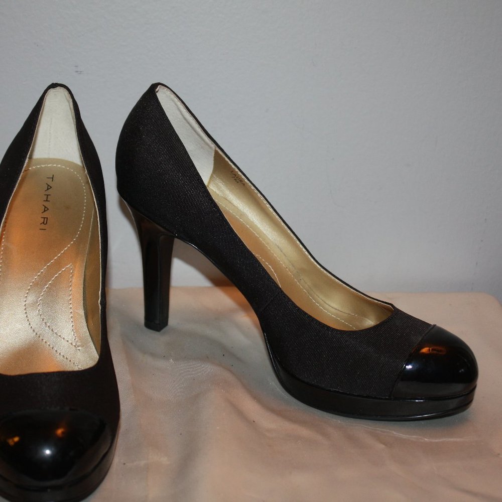 NEW TAHARI  PLATFORM STILETTO HEELS  SIZE: 7 M